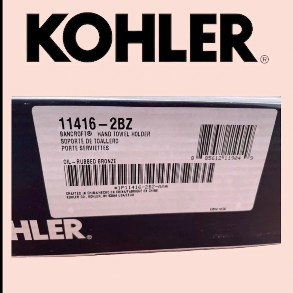 KOHLER Bancroft Bronze Hand Towel Holder Hanger (1 Hanger)